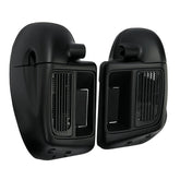 HR3 Charcoal Denim / Black Denim Vented Lower Fairing Kit For Harley Touring Models 2014-2023 (Fits water cooled models)